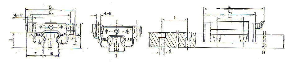 Рельсовые направляющие CIE серии MLAE